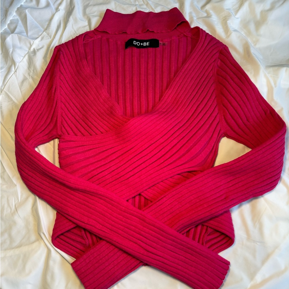 STYLISH PINK CROPPED TOP